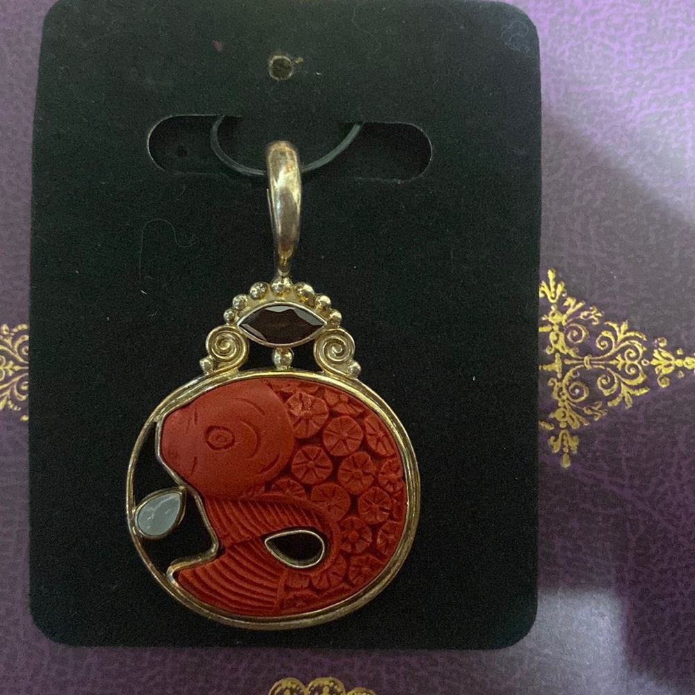 Red Coral Fish Garnet